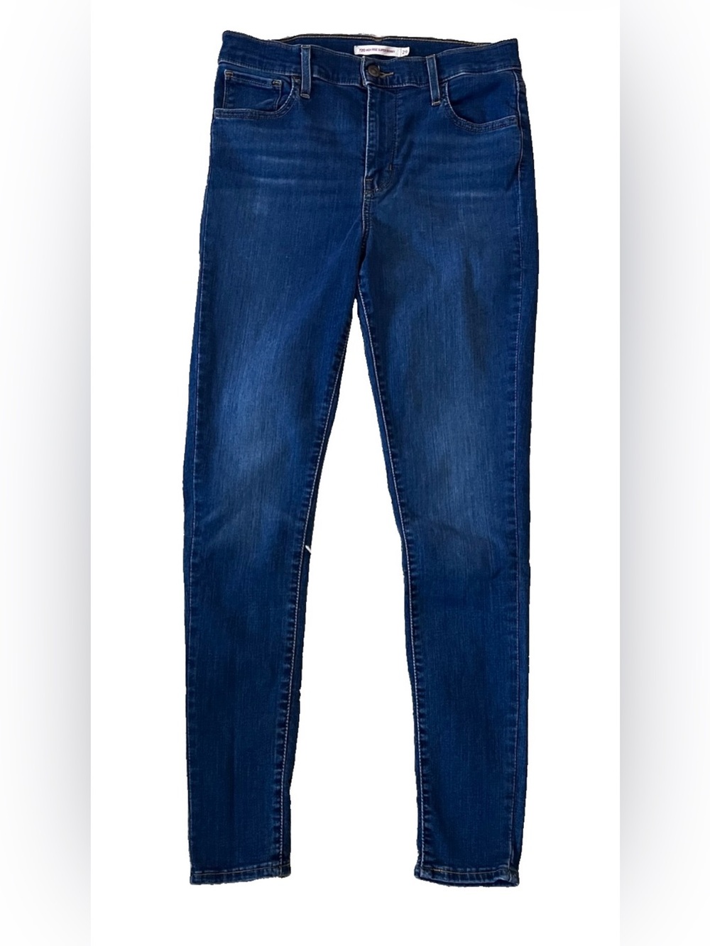 Levi's 720 High Rise Super Skinny Jeans Women's Size 29 Dark Wash Stretch Denim